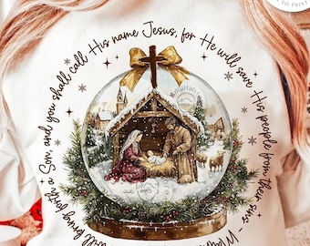 Vintage Jesus Christmas Night Png, Christmas Jesus Png,Christmas Png Design,Christmas Bible Verse, Christian Jesus God Christmas Sublimation