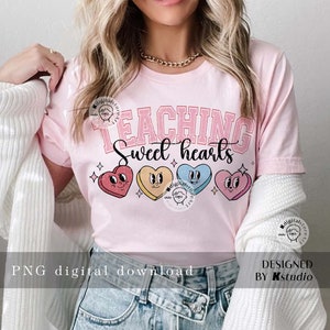 Valentine Teacher Png, Valentine PNG, Heart Love Teaching Sweet Heart Png, Trendy Valentine Png, Valentine Teacher Shirt, Valentine Download