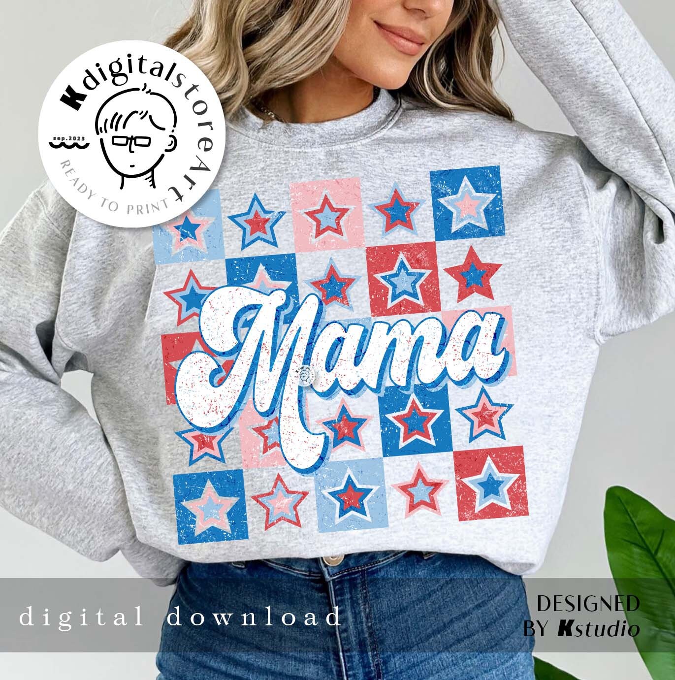 4th of July Mama Png, Mama Patriotic Png, Retro American Mama Png ...