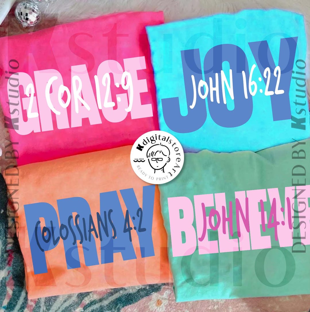 Pink Blue Bible Jesus Bundle Svg Png, Pray Hope Beileve Grace, Jesus ...