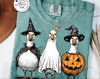 Boo Ghost Goose Png, Halloween Goose PNG, Halloween Shirt, Autumn Png, Skeleton Goose, Halloween Sublimation Design, Pumpkin Goose Shirt Png