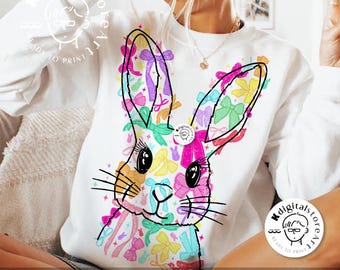 Coquette Bow Easter Bunny Png, Cute Bunny Png, Coquette Easter Bow Shirt Png, Easter Sublimation Design,Happy Easter Png Sublimation Digital