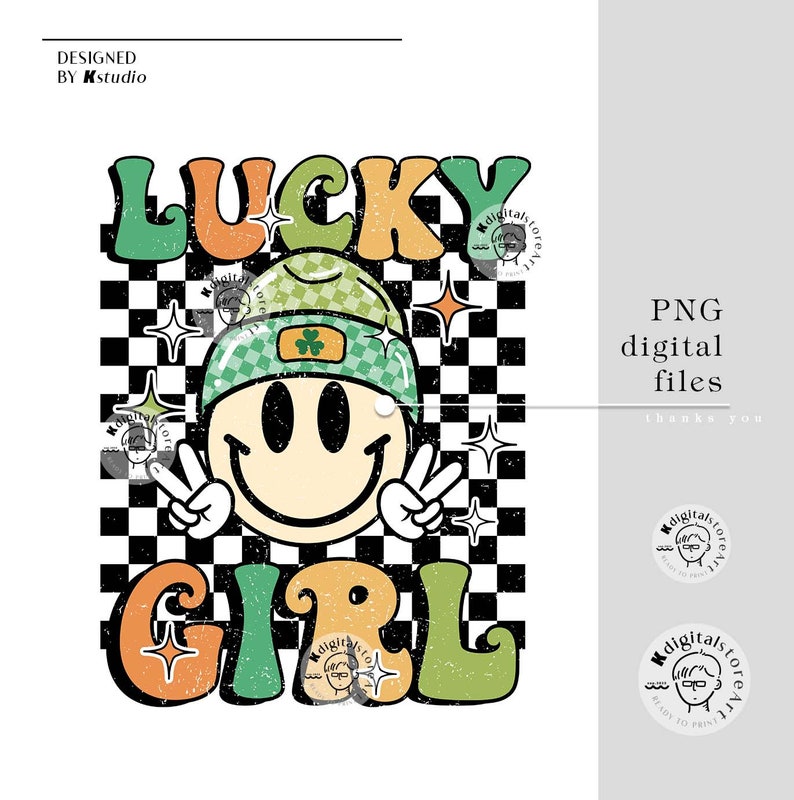 Patrick's Day Lucky Boy Girl Png, Toddler Kid Boy Girl Shirt Design