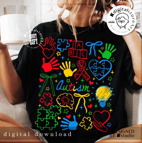 Autism Awareness Coquette Png, Autism Acceptance Png, Autism Teacher Bow Png, Autism Advocate Png, Special Education Png, Neurodiversity Png