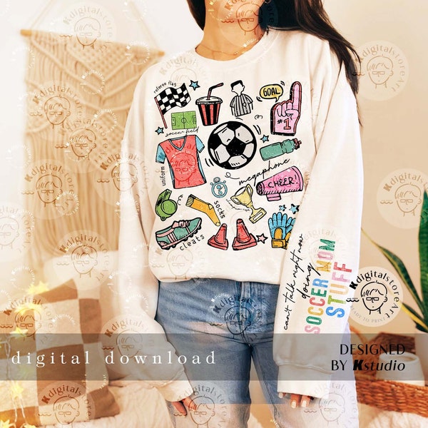 Soccer Mom Png, Can't Talk Right Now Doing Soccer Mom Stuff, Soccer Shirt Design Download, English Football Png Sublimation Design