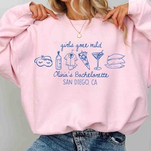 Girls Gone Mild Png, Personalized Bachelorette Party Png, Custom Bride Squad Png, Sleepover Party Png, Trendy Minimalist Bachelorette Png image 9