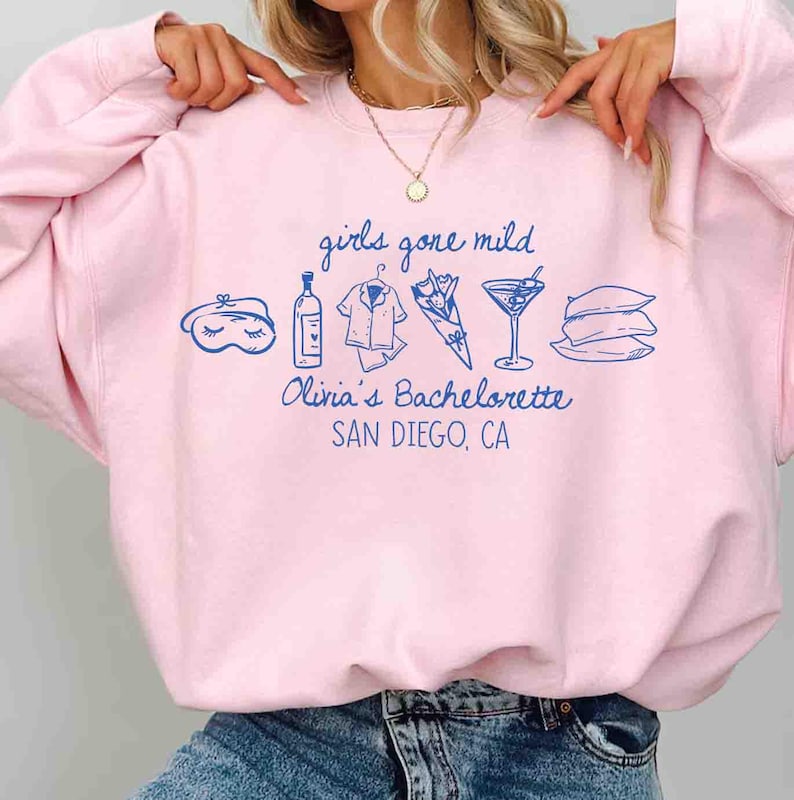 Girls Gone Mild Png, Personalized Bachelorette Party Png, Custom Bride Squad Png, Sleepover Party Png, Trendy Minimalist Bachelorette Png image 9