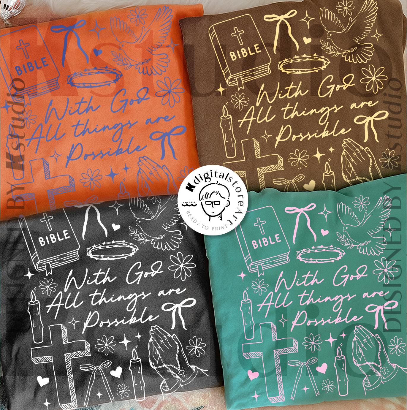Girly Bible Bundle Svg Png, Pray Hope Blessed Design Svg, Jesus Png ...