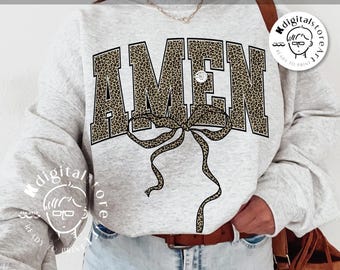Retro Leopard Amen Png, Easter Jesus Png, Amen Bible Verse, Easter Shirt Png, Easter Sublimation Design, Amen Jesus Bible Verse Sublimation