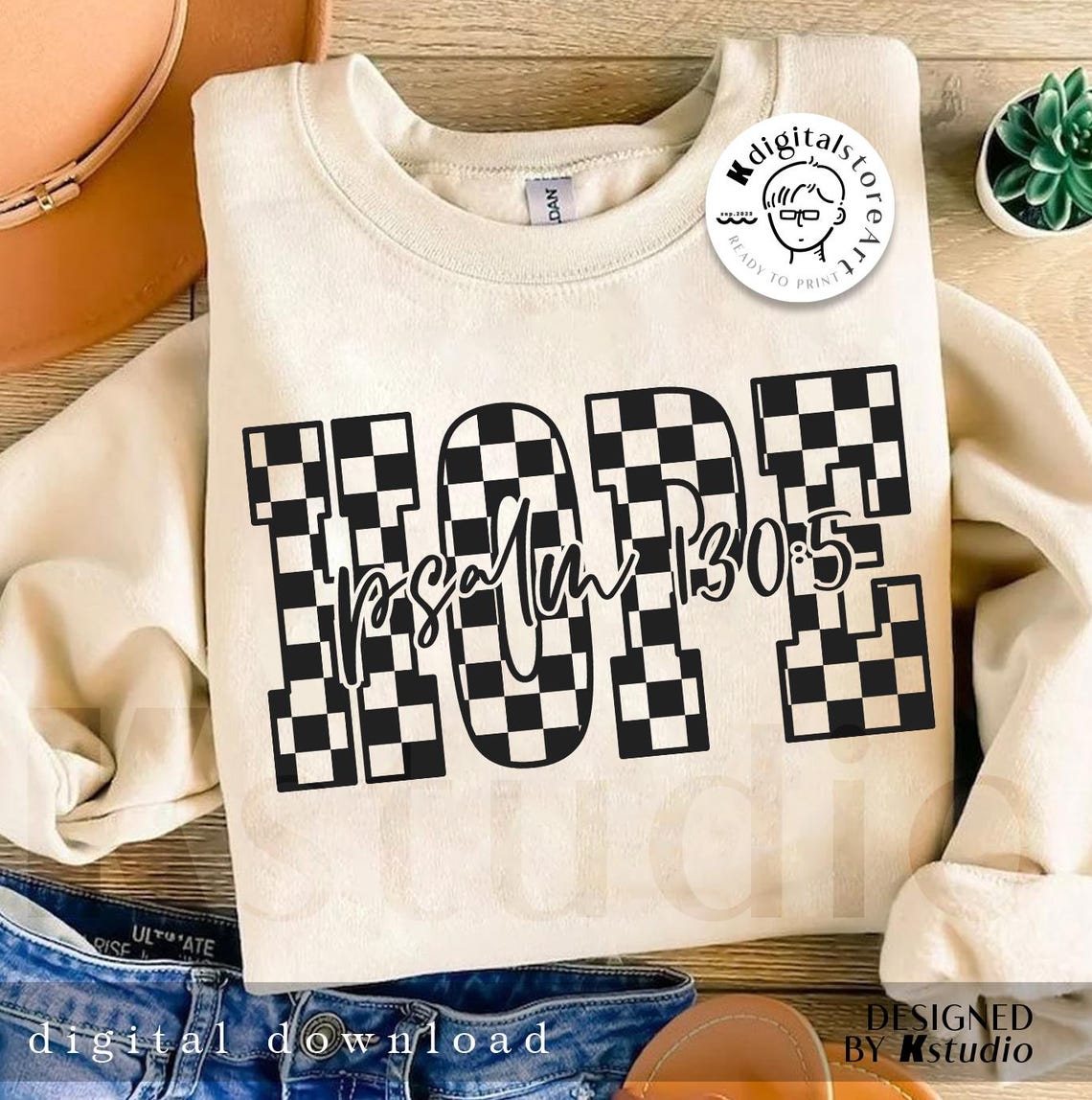 Checkered Bible Bundle Svg Png, Pray Hope Blessed Design, Svg Checkered ...