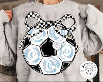 Coquette Soccer Bow PNG, Bow Soccer Design Game Day, Coquette Soccer Png Shirt Design, Voetbal Moederdag Png Design, Voetbal Sport Sublimatie