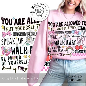 U mag Svg Png, Geestelijke gezondheid Svg Png Design, Vintage Svg Png Shirt Png, Retro Motivatie Zeggen Sublimatie, Svg Png Download