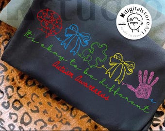 It's Okay To Be Different Png, Autism Awareness Png, Neurodiversity Pride Png, Teacher Autism Png, Coquette Autism Png, Autism Puzzle Png