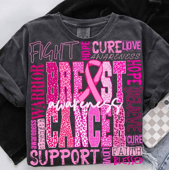Pink Breast Cancer Png, in October We Wear Pink Png, Breast Cancer Shirt Png, Breast Cancer Coquette Png, Pink out Png, Pink Ribbon Png