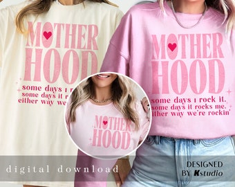 Mother Hood Svg, Funny Sarcastic Mom Sleeve Shirt Design, Mom Svg, Funny Mom Life, Mama Svg, Mom SVG,Mother Day Gift, Sleeve Design Download