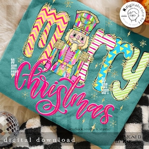 Glitter Nutcracker Png Design, Merry Christmas Png, Christmas Design, Gift For Her, Girly Christmas Design Sublimation Design Download Png