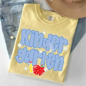 学年別PNGファイル、ブルーギンガム教師学年昇華デザイン、幼稚園1年生2年生3年生4年生プレKデジタルダウンロードPNGファイル 画像 9