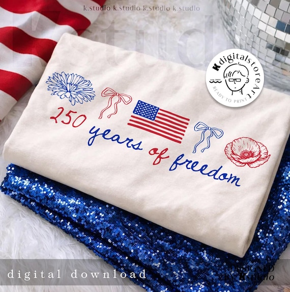 250 Years Of Freedom Png, 1776-2026 Patriotic Png, America 250th Anniversary Png, Minimalist American Flag Png, USA Liberty Independence 4th