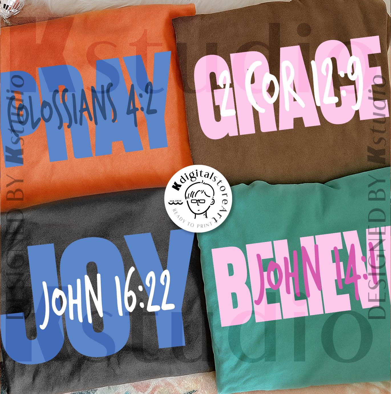 Pink Blue Bible Jesus Bundle Svg Png, Pray Hope Beileve Grace, Jesus ...