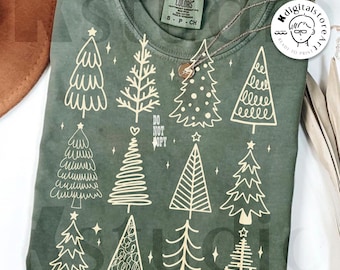 Retro Christmas Tree SVG PNG, Christmas Png, Girly Christmas Svg Png, Christmas Shirt Design Svg Png, Christmas Sublimation Digital Download