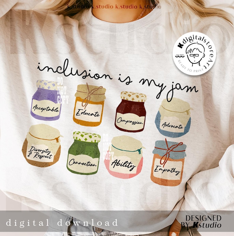 Inclusion is My Jam PNG, Special Education Teacher Shirt Design ...