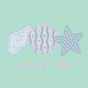 Summer Vibes Png, Seashell Starfish Png, Pearl Shell Coastal Png, Shabby Chic Seashell Png, Retro Floral Shell Png, Trendy Summer Seashell image 11