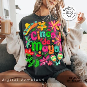 Mexico bloemen Cinco de Mayo png, Cinco de Mayo png, Mexicaanse png, Margarita sublimatieontwerp, Fiesta png, Mexico Cinco de Mayo shirtontwerp