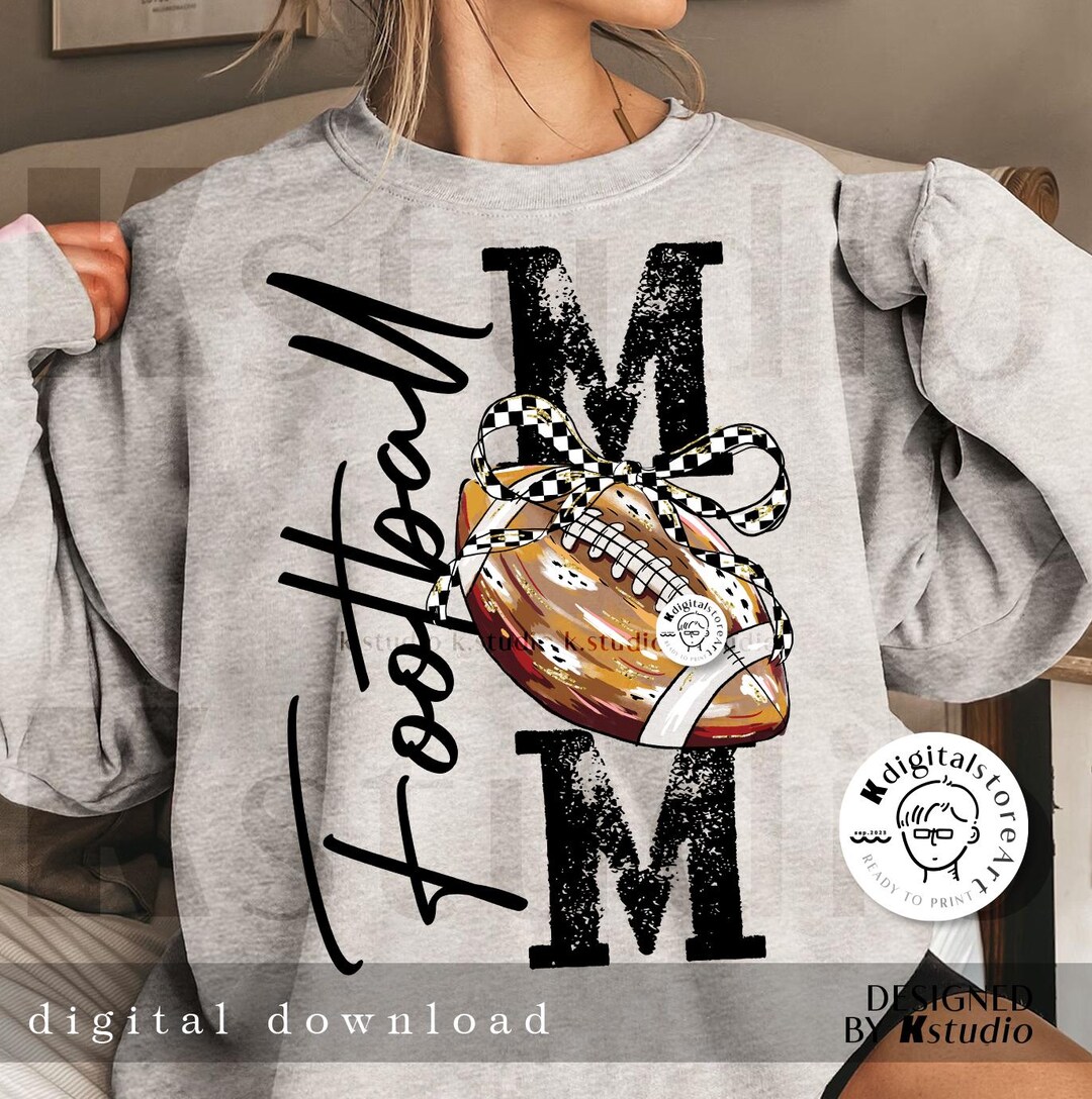 Retro Football Mom Png, Coquette Bow PNG, Fall Football Shirt Png ...