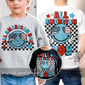 All American Boy png, Dude png, 4 juli-pojkeskjortadesign, USA-pojke för barn, småbarns-PNG, nedladdning av barnskjortadesign, självständighetsdagen-skjorta png