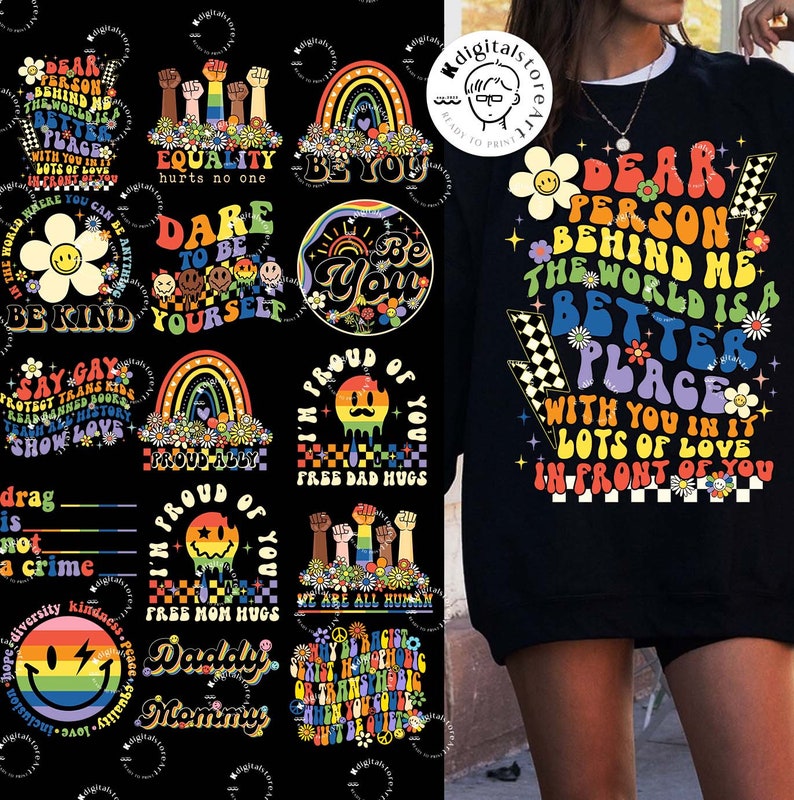 LGBTQ Bundle Svgpng, Rainbow LGBT Flag Svg, Bundle Svg Shirt ...