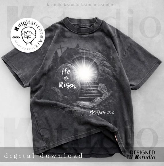 He Is Risen Matthew 28:6 Png, Empty Tomb Easter Png, Easter Christian Png, Easter Bible Verse Png,  Trendy Christian Light of the World Png