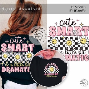 Cute Smart Girl Png, Toddler Girl Png Shirt Design, Kid PNG Digital, Kid Design Digital Download, Little Bestie Png,Kid Boy Girl Sublimation