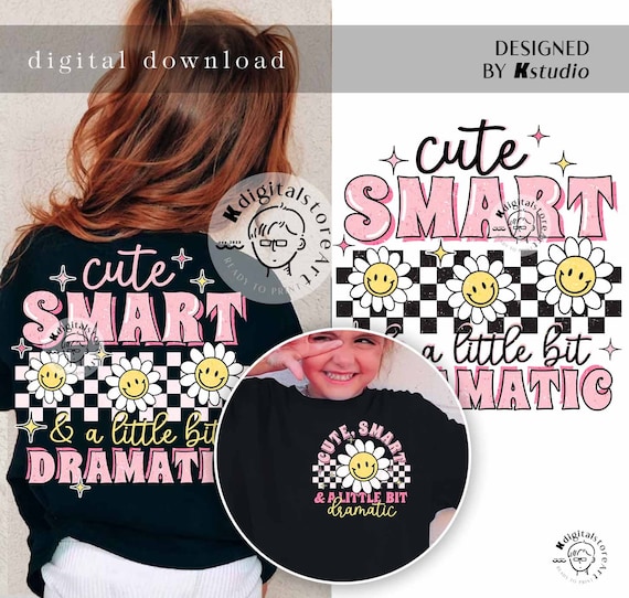 Cute Smart Girl Png, Toddler Girl Png Shirt Design, Kid PNG Digital, Kid Design Digital Download, Little Bestie Png,Kid Boy Girl Sublimation