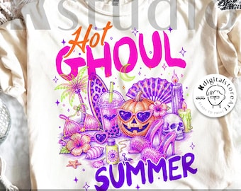 Gorące Ghoul Lato Halloween Png, Zabawne Lato Halloween Png, Dziewczęce Lato Png, Koktajl Halloween Lato Png, Letnia Koszulka Png, Zabawny Duch