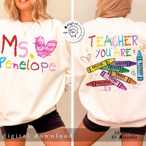 Teacher Name Custom Design, 100 Days Of School Bible You Are Teacher Png, School Teacher Shirt Design, 100 Days Brighter Png Sublimation