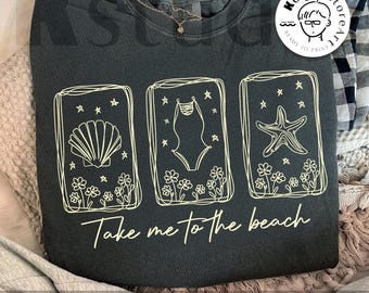 Take Me To The Beach Png, Retro Summer Png, Summer Beach Png, Beach Day Png, Minimalist Beach Png, Summer Vibes Png, Trendy Summer Gift Png