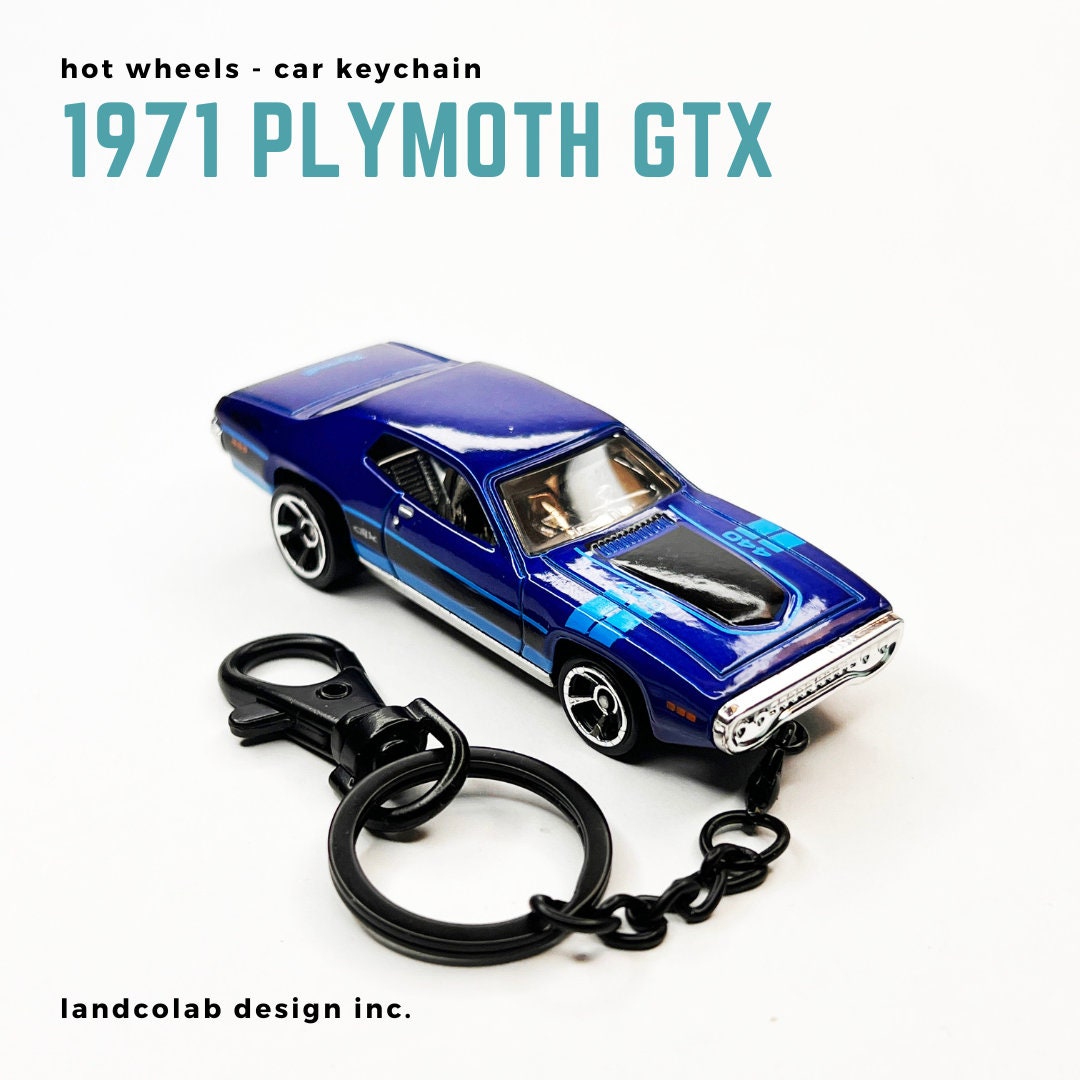 1971 Plymoth GTX Hot Wheels Car Keychain gift for Him Gift Etsy