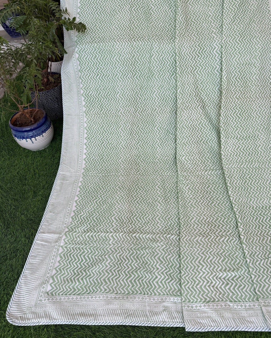 Hand Block Printed Dohar Quilt, Jaipur Dohar Quilt, Anokhi Razai