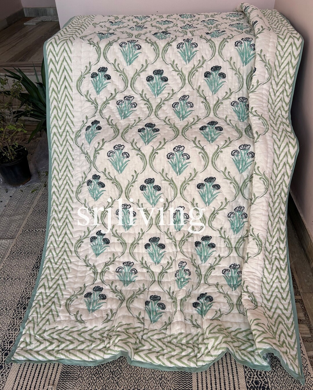 Srjliving Handmade Quilt King Size Quilt Queen Size Quilt Etsy