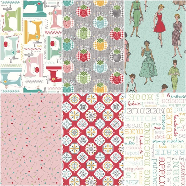 My Happy Place Fabric by Lori Holt Etsy