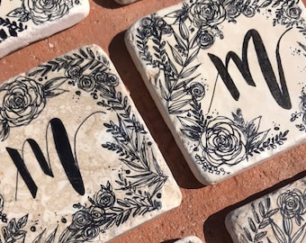 Hand Lettered Custom Tiles