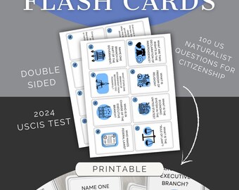 米国市民権フラッシュカード – USCIS市民権・帰化試験対策 | 100問学習ガイド（PDF）