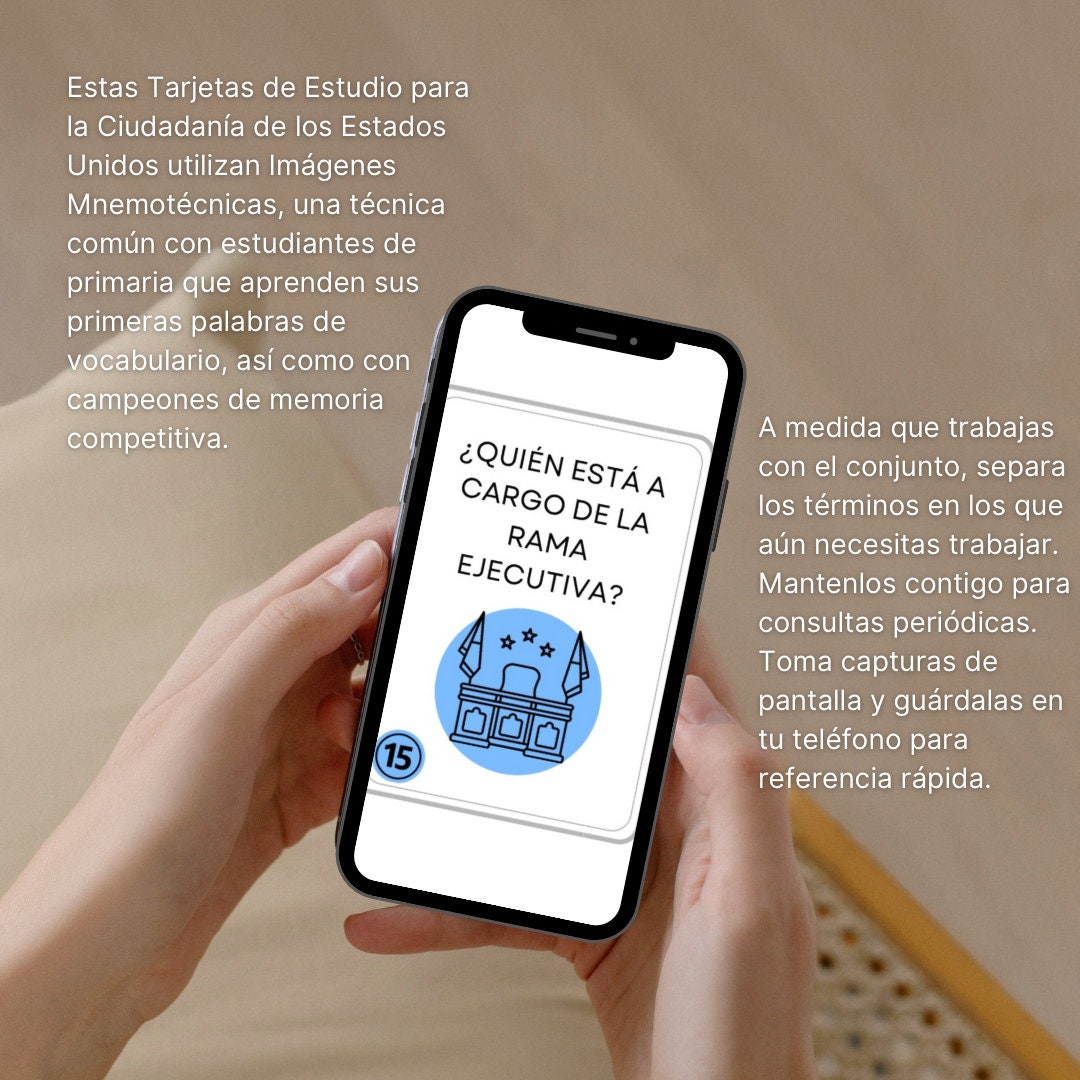 Spanish US Citizenship Flashcards, USCIS, 2024, Digital Download, US