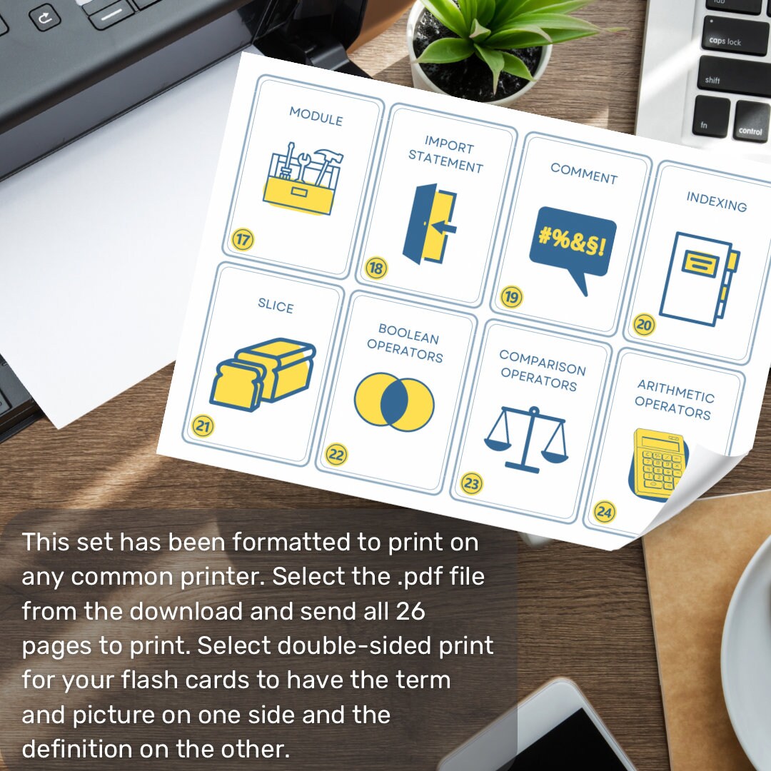 Python Flash Cards: PCEP Certification, Coding Study Aid, Digital ...