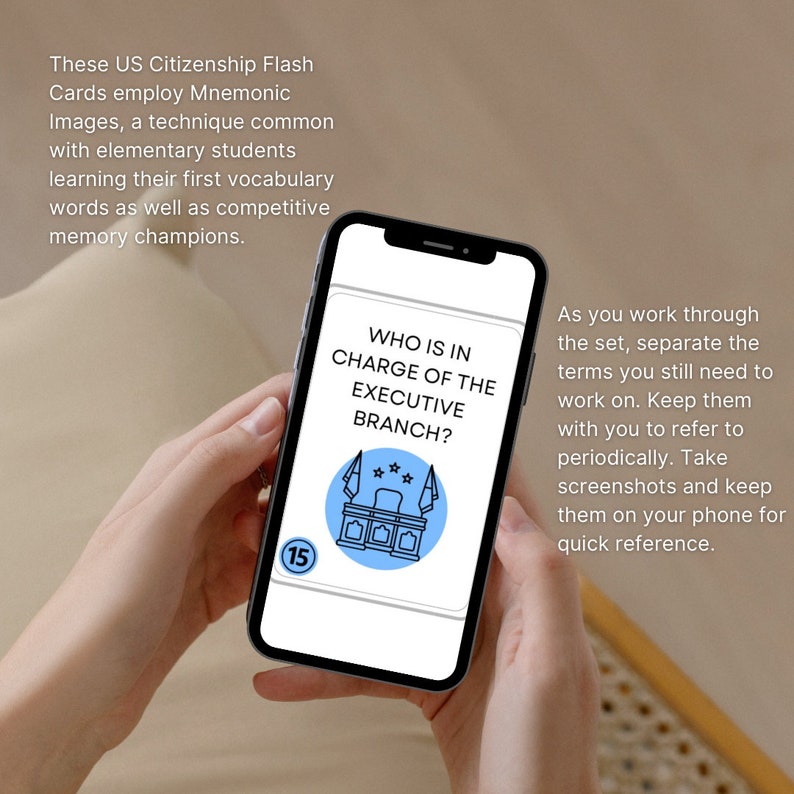 US Citizenship Flashcards, USCIS, 2024, Digital Download, US