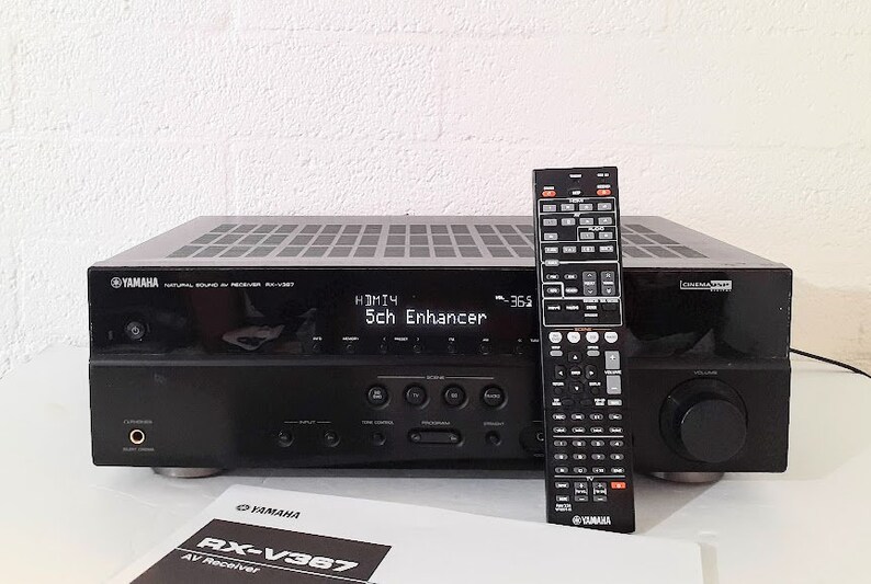 Yamaha RX-V367 5.1 Channel 60Hz 1080p HDMI AV Home Theater Stereo Receiver with Original Remote shops & User Manual