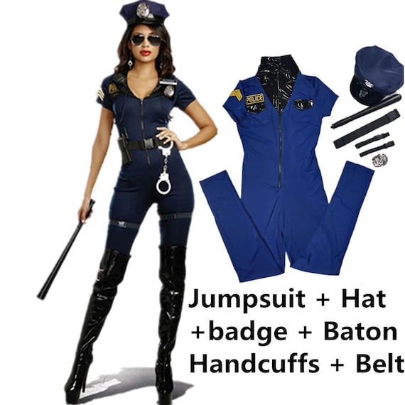 Adult Police Officer Men's Cop Costume Kit