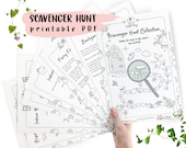 Backyard Scavenger Hunt Activities Printable PDF Instant Download, Outdoors Kid Game, Nature Kid Activity, Birthday Activity, Gift for Kid