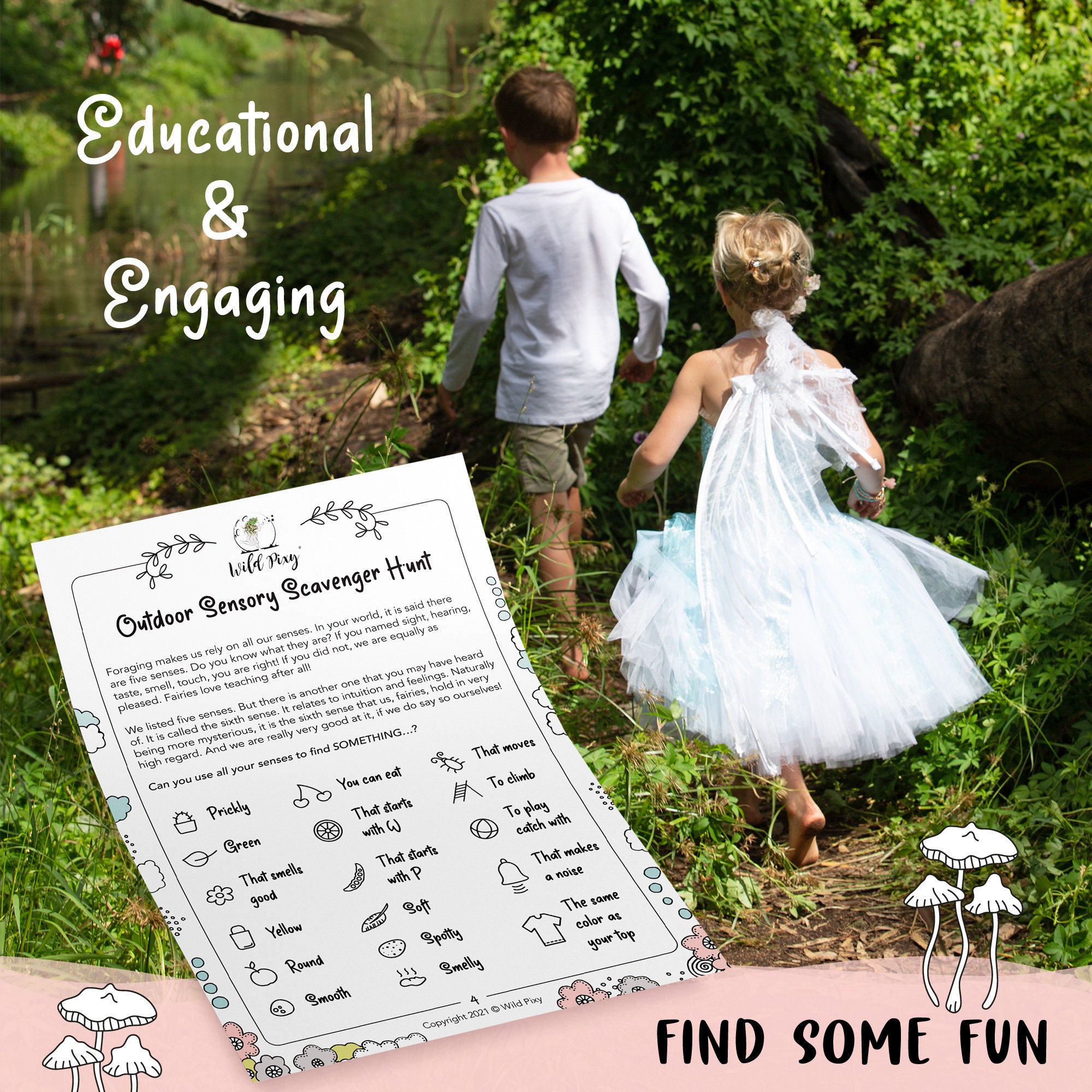 Backyard Scavenger Hunt Activities Printable PDF Instant Download ...