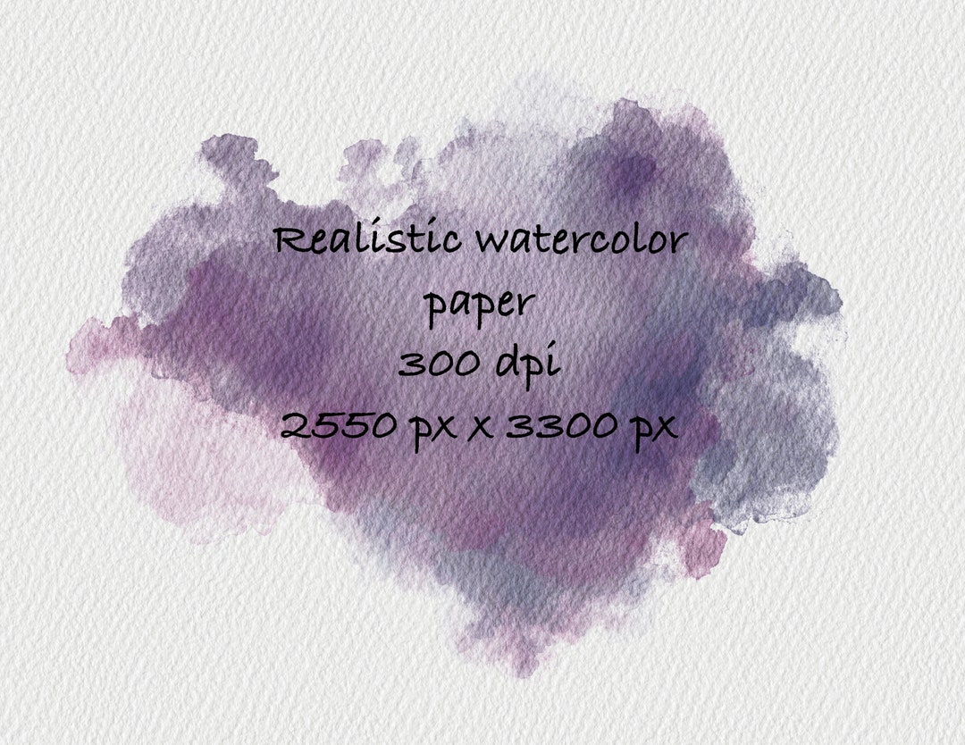 Realistic Procreate Watercolor Paper Texture Etsy